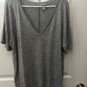 a new day Heather Gray V-Neck Short Sleeve Tee